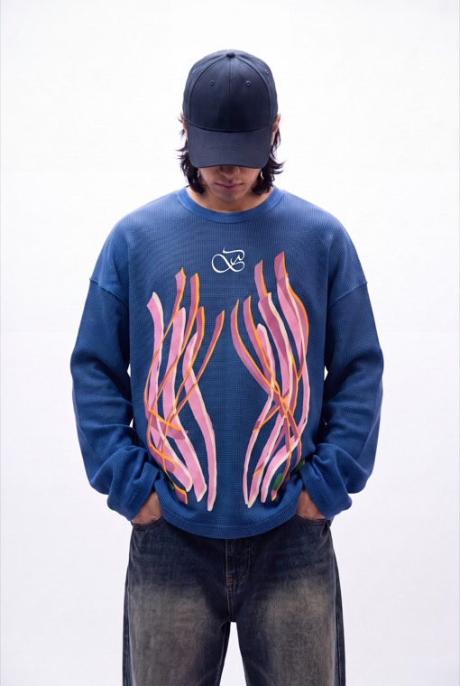 Deep Sea knit, front view